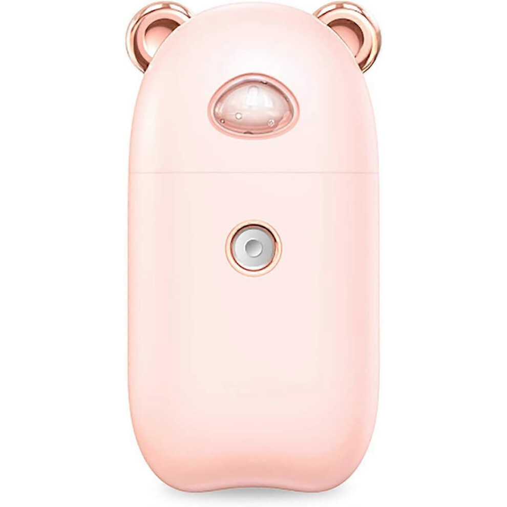 White (As Show, One Size) Linjou Usb Charging Nano Facial Moisturizing Sprayer, Facial Steamer, Handheld (White)