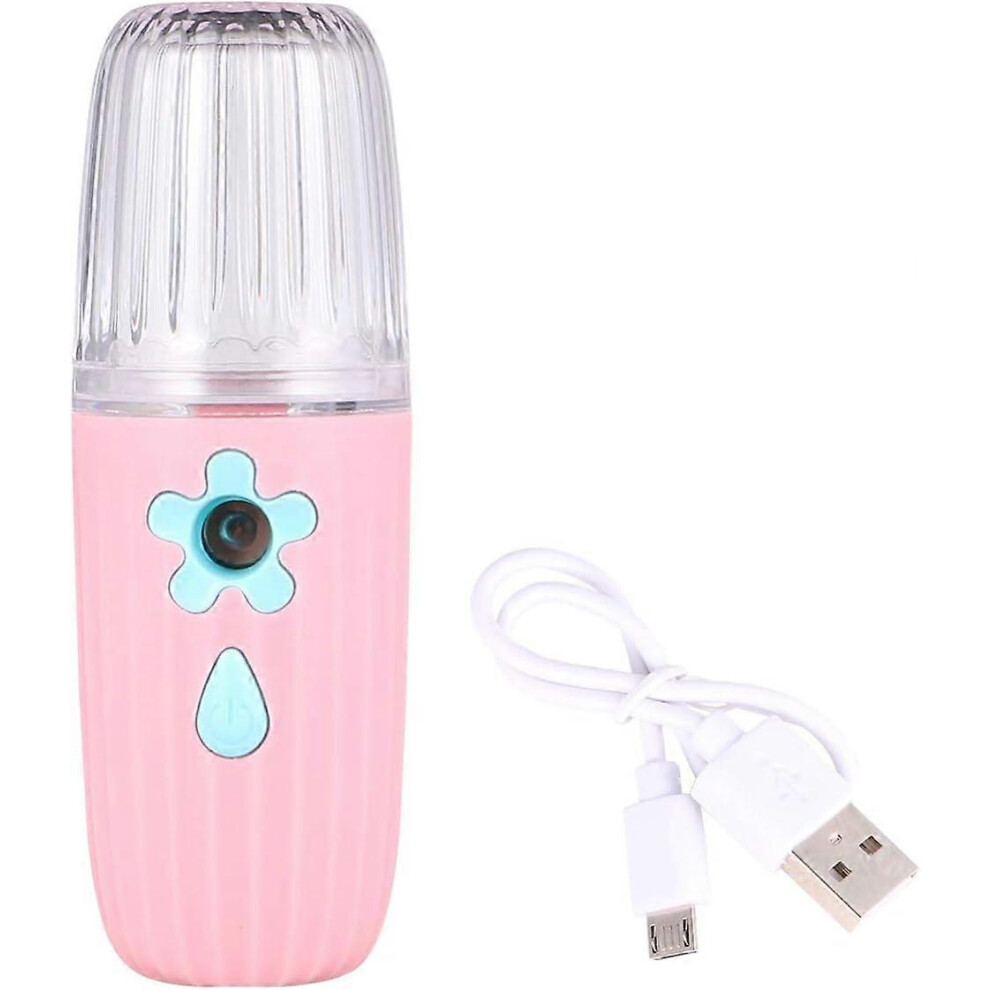 Pink (As Show, One Size) Linjou Facial Mist Sprayer, Portable Nano Facial Sprayer, Usb Charging [Pink]