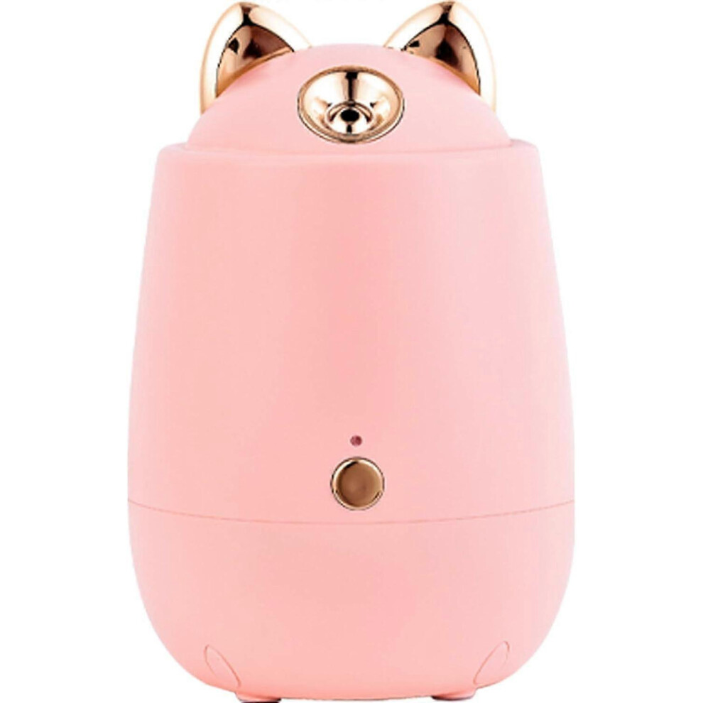 Pink (As Show, One Size) Linjou Nano Ionic Facial Steamer, Face Sprayer Humidifier, Personal Sauna Spa Steaming Tool,