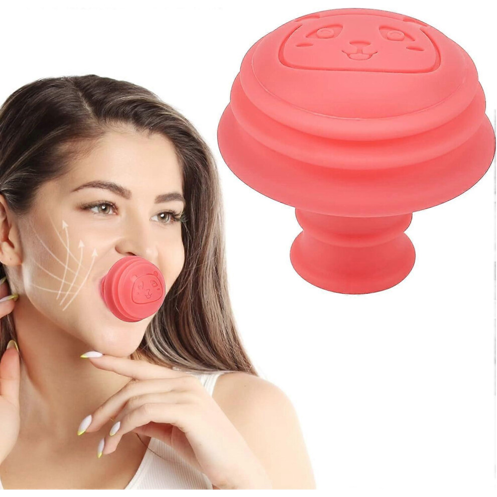 (As show, One size) LINJOU Facial Jaw Exerciser 3-in-1 Foldable V-Shape Face Neck Toning Exerciser, Face Lift Exercise