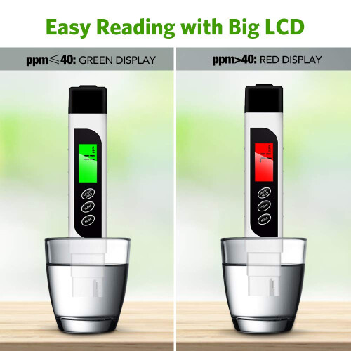 TDS Meter,3 in 1 TDS, EC & Temperature Meter, Drinking Water PPM Meter 1
