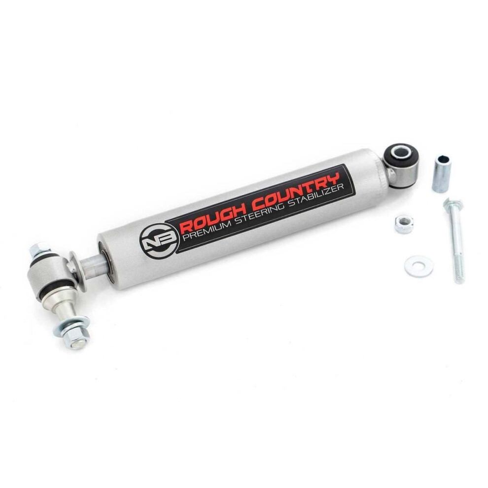 Rough Country N3 Steering Stabilizer for Jeep TJ YJ XJ ZJ & GM - 8731730