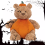 Kürbis-Bär Plüsch Kurzplüsch Teddybär Plüschpuppe Weihnachtsgeschenke 6
