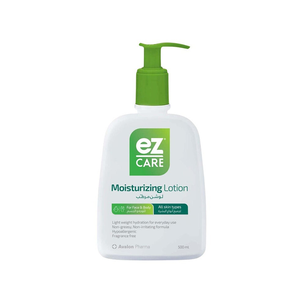 Avalon Ez Care Moisturizing Lotion for Face & Body 500mL | Hydrating, Non-Greasy, Nourishing Formula for Dry Skin