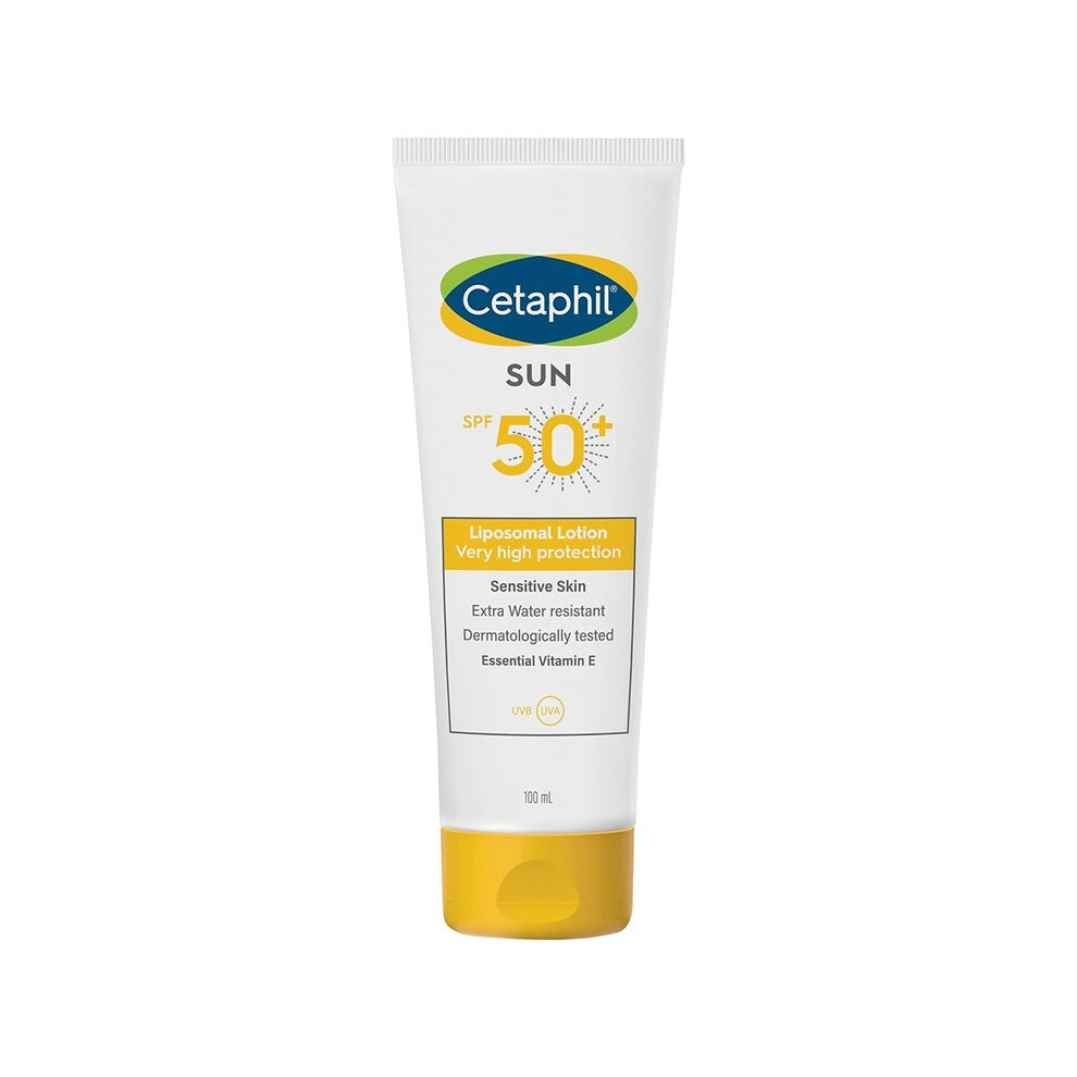 Cetaphil Sun Liposomal Lotion SPF 50+ Moisturizing Sunscreen For Face & Body With Sensitive Skin, Unscented 100ml
