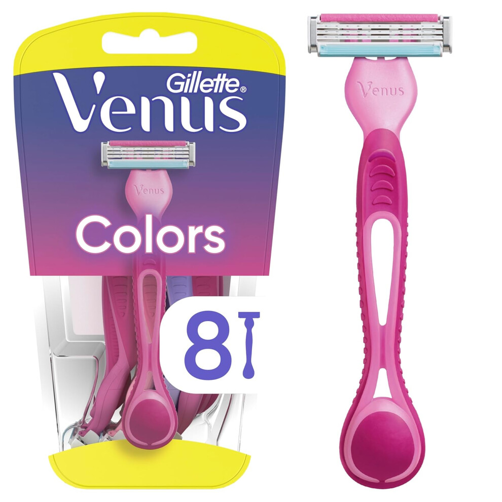Gillette Venus Simply3 Disposable Razors for Women, 8 Count, Designed for a Close and Comfortable Shave-image-OPC-PG9ZJWQ-NEW