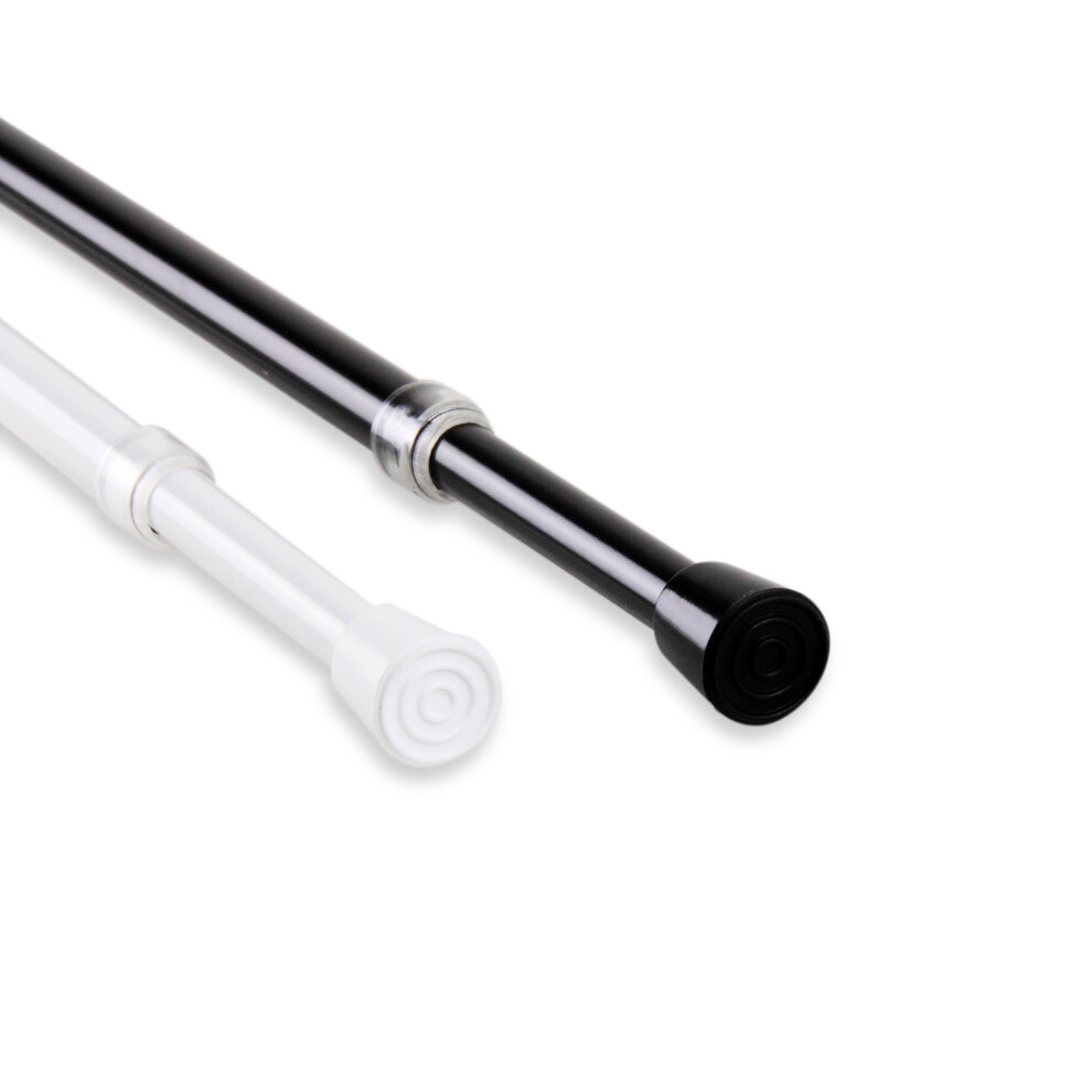 Rod Desyne White 7/16"" Spring Tension Round Rod 18""-28""