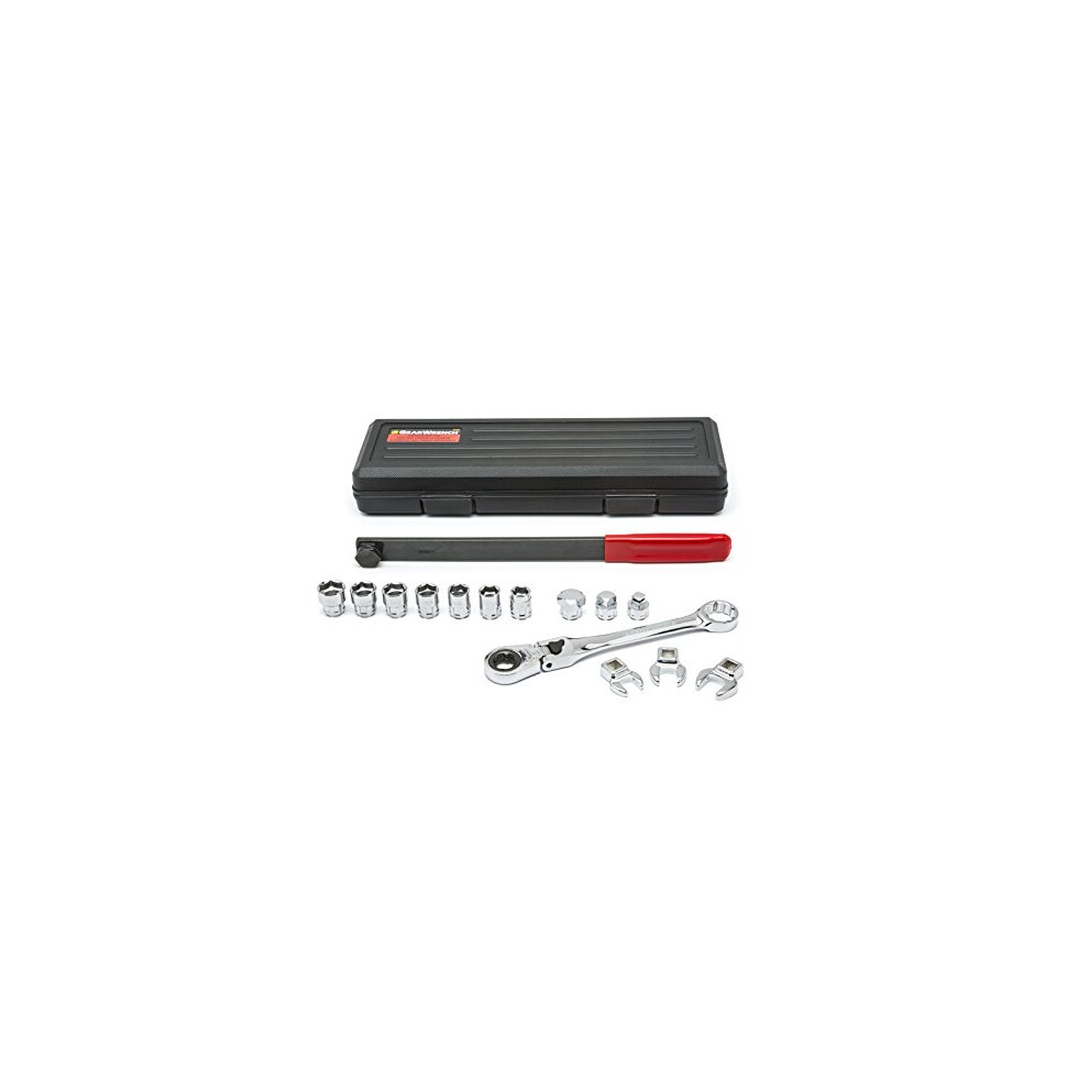 GEARWRENCH 15 Pc. Serpentine Belt Tool Set with Locking Flex Head Ratcheting Wrench - 89000