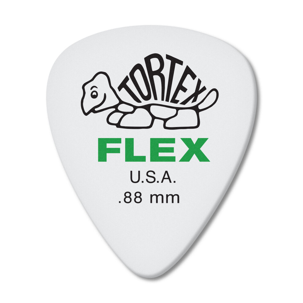 Jim Dunlop Dunlop Tortex Flex Standard .88Mm Vert M Diator Pour Guitare-Pack De 72 428R.88-image