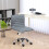 Vinsetto HOMCOM Armless Mid-Back Adjustable Office Chair with 360 Swivel Light Grey 1