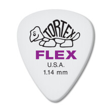 P as de guitarra Jim Dunlop Tortex Flex Standard de 1,14 mm (paquete de 72)
