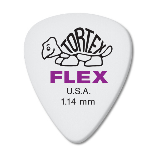 Dunlop Jim Dunlop Tortex Flex Standard 1.14mm gitarrplockar - 72 Pack