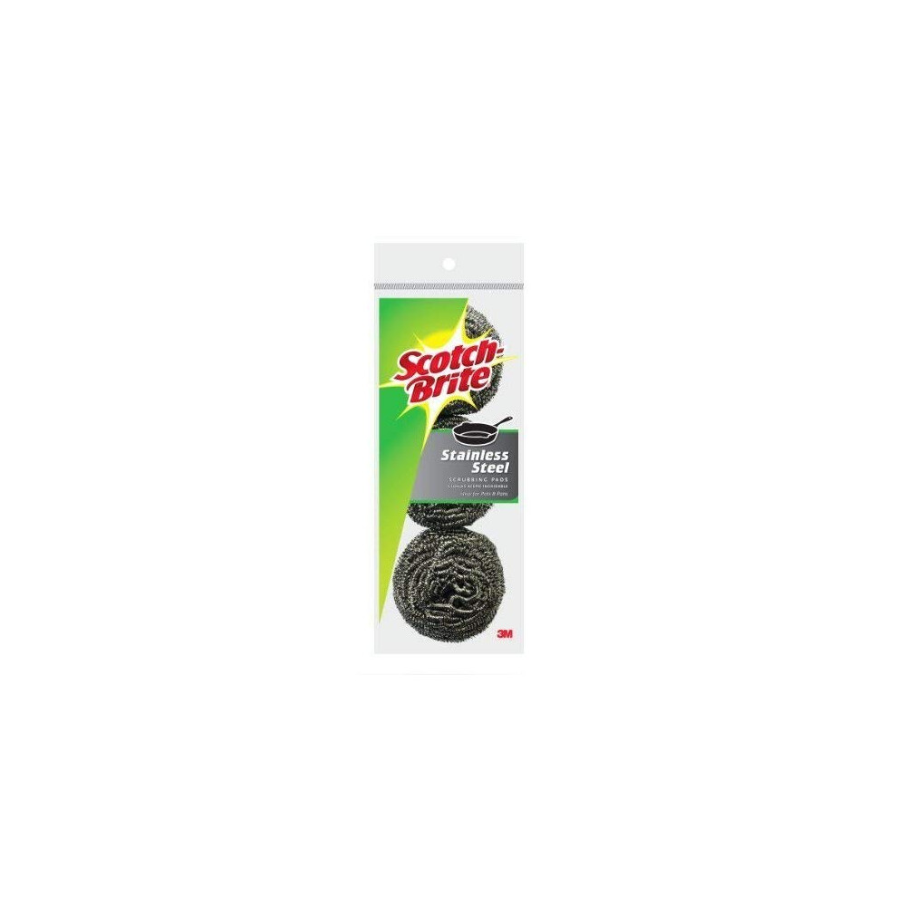 Photos - Other Household Chemicals 3M Scotch Brite 214C Stnlss Steel Scour Pad 3P 