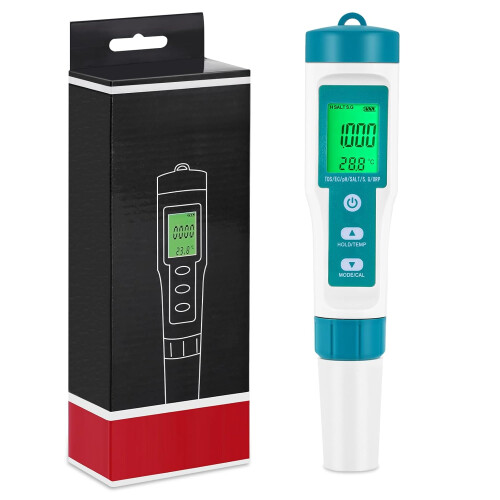 PH Meter TDS Meter 8 in 1 Water Quality Tester