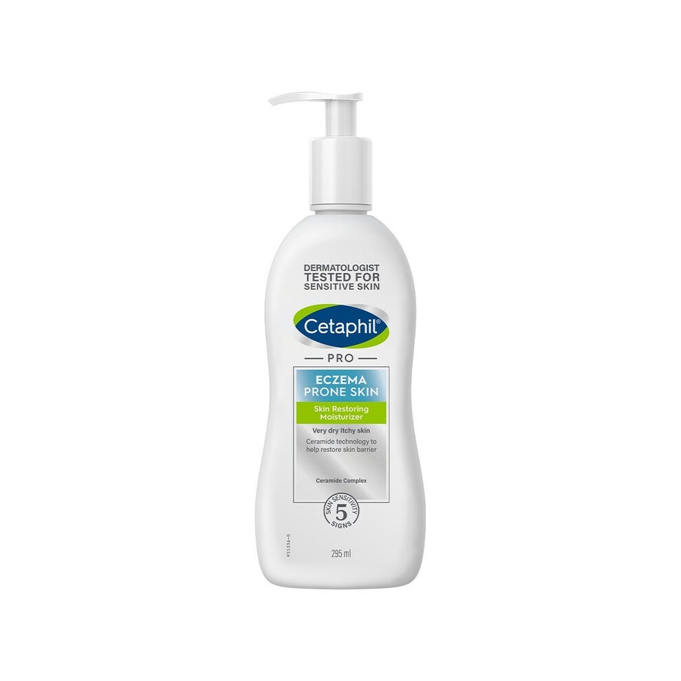 Cetaphil PRO Eczema-Prone Skin Restoring Body Moisturizer Lotion 295mL | Hydrating for Very Dry, Itchy Skin, Gentle Formula for Sensitive Skin