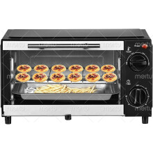 Belaco BTO-109N Mini 9L Toaster Oven Tabletop Cooking Baking Portable Oven 750w 60 min Timer 100-230 Stainless Steel Heating Tube incl