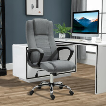 Vinsetto Office Chair for Desk, with Height Adjustable, Wheels, Dark Grey