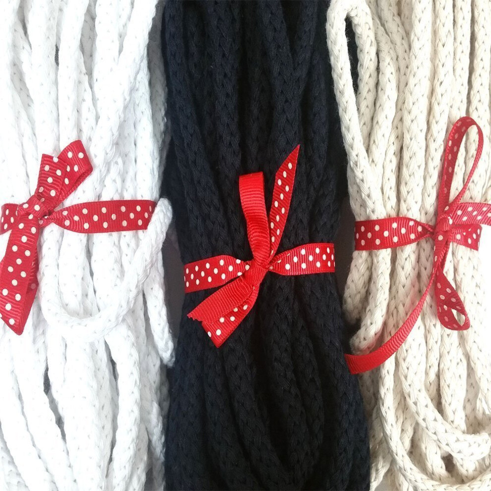 Anrox Supply Co. 1/4"" Katoenen Buisvormig Sjerpkoordkoord (5 Meter Natuurlijk)-image