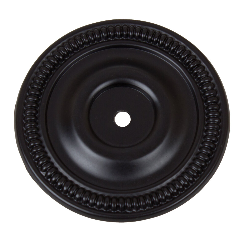 GlideRite Hardware 5060-MB-25 Lot de 25 plaques arri   re rondes pour armoire de 2,5 pouces Finition noir mat