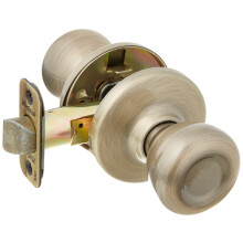 Kwikset 92001-512 Tylo Hall & Closet Knob in Antique Brass