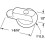 White Hinged Screen Door Latch for Andersen Doors 3