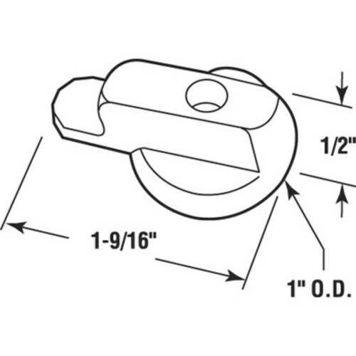 White Hinged Screen Door Latch for Andersen Doors 2