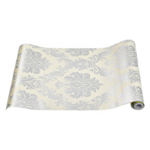500*45CM Vintage Classic Sliver Floral Pattern Wallpaper