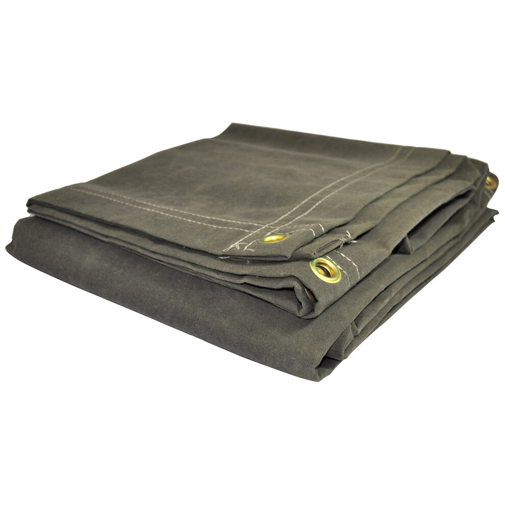 DRY TOP 60079 Canvas Tarp  7x9 Feet  Olive Green Drab-image-OPC-PFRRZYX-NEW