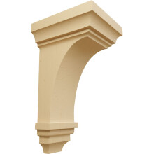 Ekena Millwork CORW06X06X12JEAL Große Jefferson-Holzkonsolen 6""B x 6