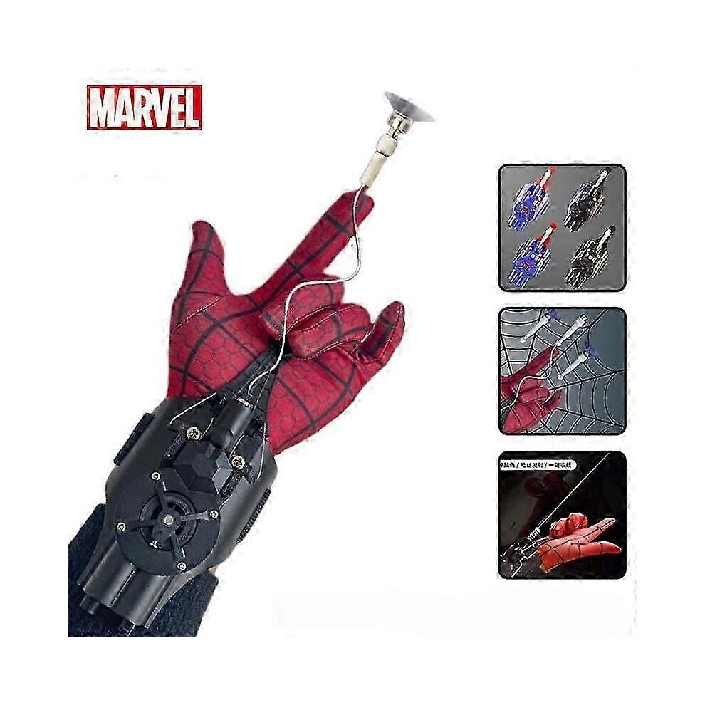 Ml Legends Spiderman Web Shooters Toys Spider Man Wrist Launcher Cosplay Peter Parker Accessories Props Gloves for Children Gift