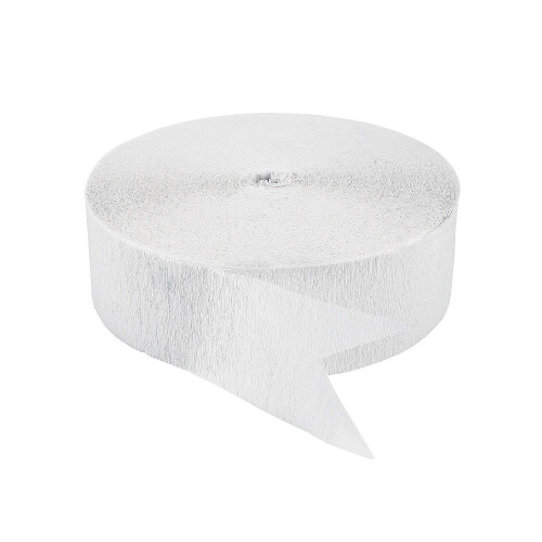 White Jumbo Streamers - Party Decor - 1 Piece