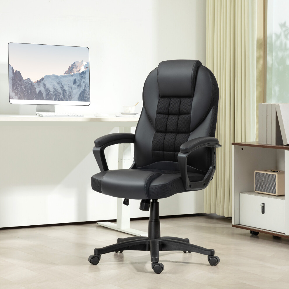 Portland Executive Office Chair - Leather - Black - 48 inch - Image 6