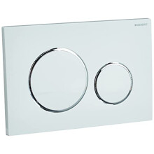Geberit G115882KJ1 Sigma 20 Dual Blush 16 8 GPF Plyta silownika Whitepolished Chrom