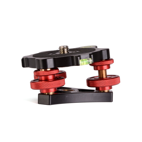 Desmond DLEVX-68 Leveler w Bubble Level pro stativ 3/8 Precision Tri-Wheel Leveling Base 1