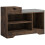 Homcom HOMCOM Upholstered Entryway Shoe Bench with Storage Drawer Open Shelf Brown 8