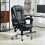 Vinsetto Vinsetto Ergonomic Heated 6 Points Vibration Massage Executive Chair Black 1