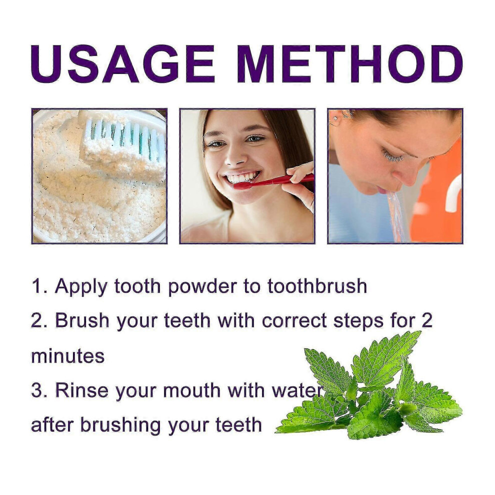 JAYSUING Teeth whitening powder, stain removal, gum protection, fresh breath, 30 g