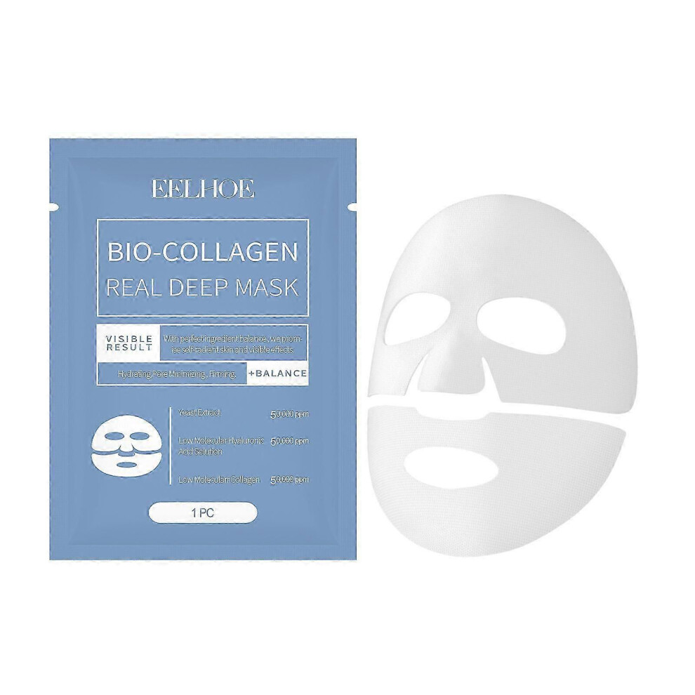 (1 pc) Bio Collagen Face Mask, Bio Collagen Mask Overnight, Bio Bio-Collagen Real Deep Mask, Collagen Mask, Face Masks Beauty, Hydrating Face Mask, Pore Mini