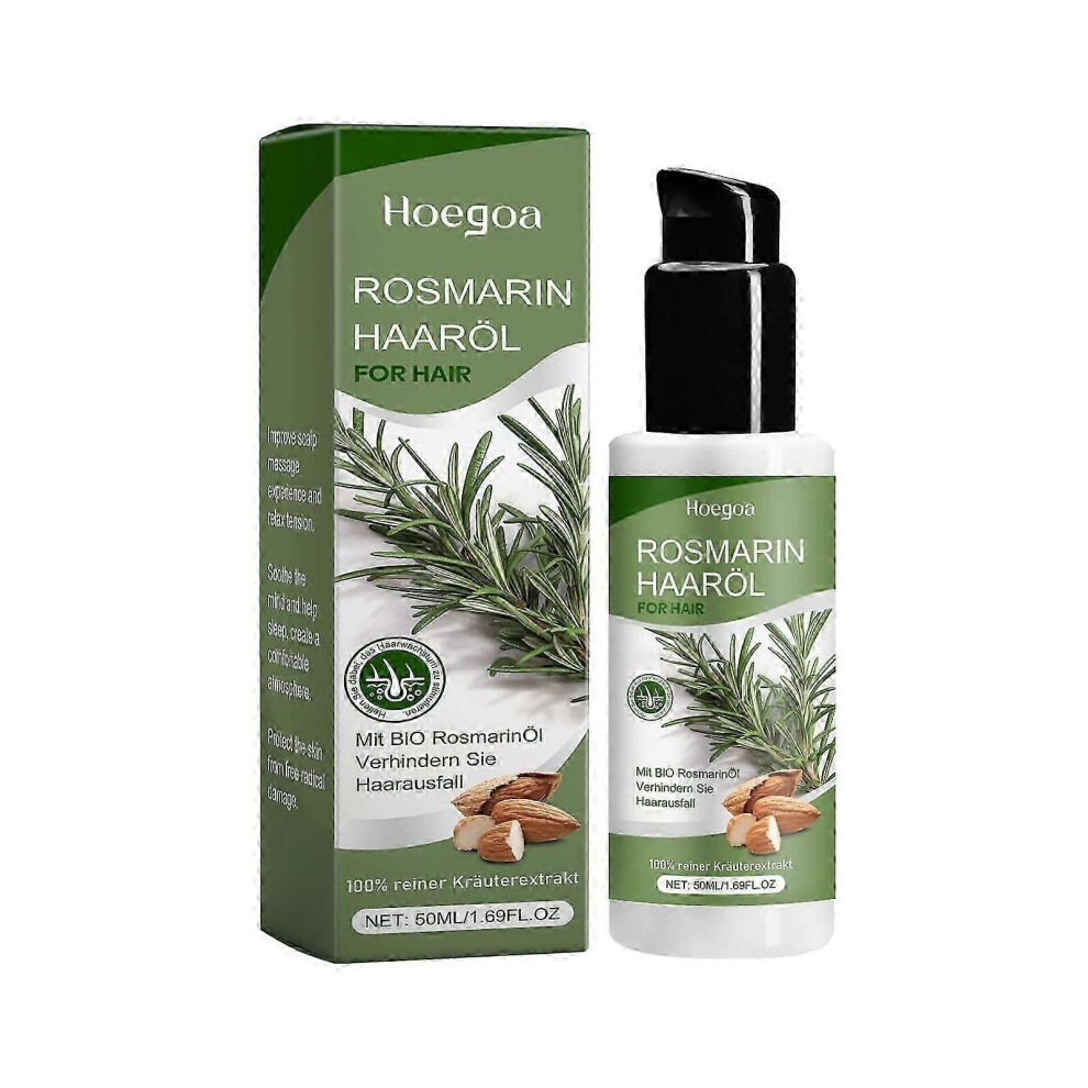 (2Pcs) Rosemary Oil for Hair Growth, Rosemary Essential Hair Oils for Dry Damaged Hair, Nourishes The Scalp, Rid of Itchy & Dry Scalp, Hair Care Oil
