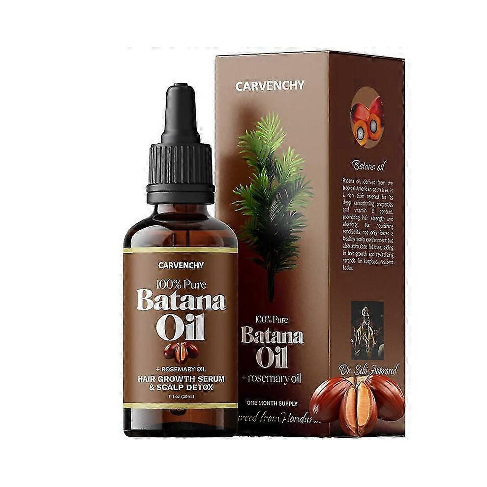 (3pcs) Batana Oil for Hair Growth, Rosemary Oil for Hair Growth, Peppermint Essential Oil for Hair Eyebrows and Skin, Scalp Treatment For Weak, Dry Ha