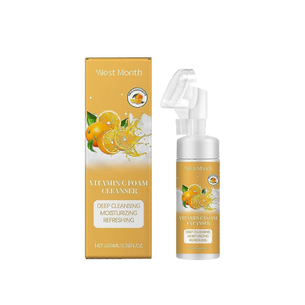 (Vitamin C) Turmeric Facial Cleanser, Turmeric Facial Wash, Turmeric/Aloe Vera/Vitamin C/Coconut/Green Tea Face Wash Foaming Cleanser For All Skin