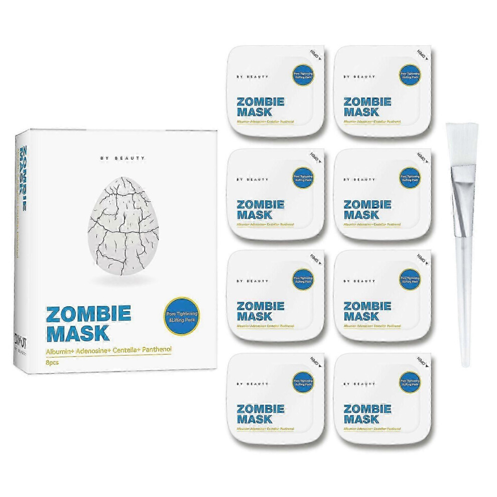 (Zombie mask) Pumpkin Facial Mask - 8 Pack,Anti-Wrinkle Care Mask,Moisturizing & Nourishing Formula with Pumpkin Extract, Aloe and Lavender Oil,Hydrating Face Masks