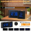 (Black) S-shaped Digital Alarm Clock FM Radio LED Clock 4