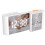 (White) S-shaped Digital Alarm Clock FM Radio LED Clock 1