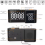(White) S-shaped Digital Alarm Clock FM Radio LED Clock 3