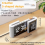 (White) S-shaped Digital Alarm Clock FM Radio LED Clock 6
