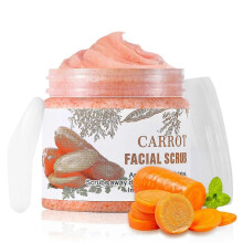 (3pcs) Face Scrub with Vitamin C and Carrot, Gentle Facial Exfoliating Scrub for Pore Dirt, Exfoliator Facial Wash for Oily Skin, Deep Cleansing Face Wash Cl
