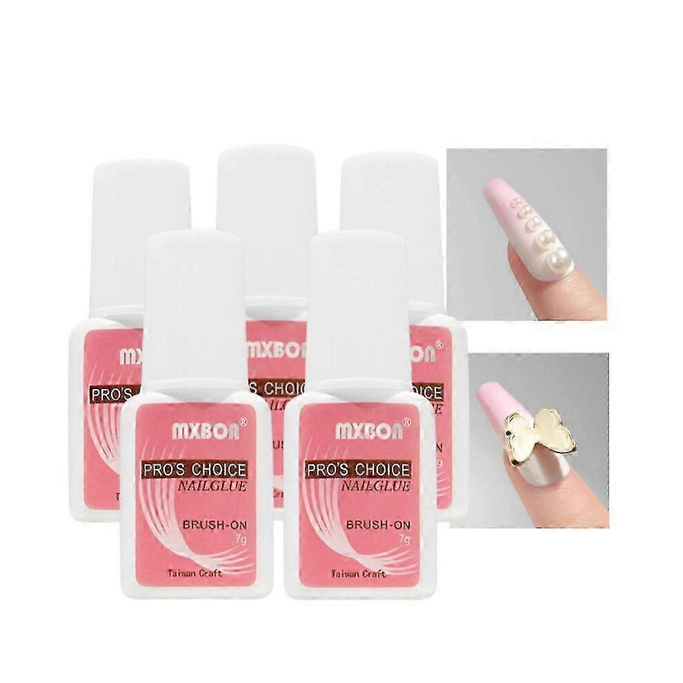 7g/bottle Fast-dry Nail Glue Professional False Nail Tip Bond Glue for Acrylic Nail Tips Rhinestones Decorations Sticky Glue