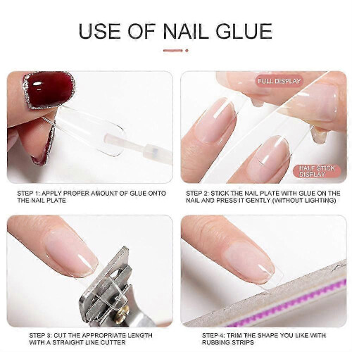 Professional quick-drying nail glue 7g for false nails, rhinestone decorations and acrylic tips 1