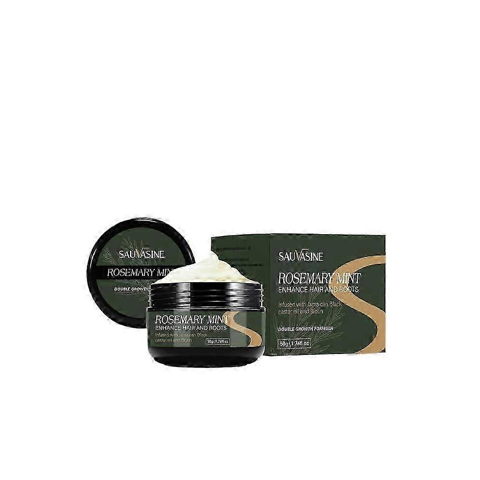 (3pcs) Rosemary Mint Enhance Hair and Roots Mask - Rosemary Mint Hair Growth Cream - with Biotin and Black Castor Oil, Strengthen and Nourish Hair Follicles,